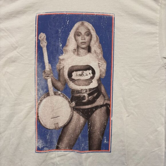 Beyoncé Cowboy Carter Banjo T-shirt size large - Picture 2 of 4